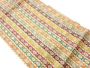 華紋に向かい鳥模様織出し名古屋帯